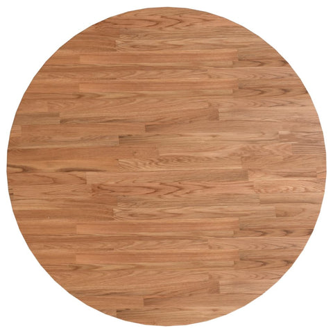 vidaXL Round Table Top Light Brown Ø90x1.5 cm Treated Solid Wood Oak