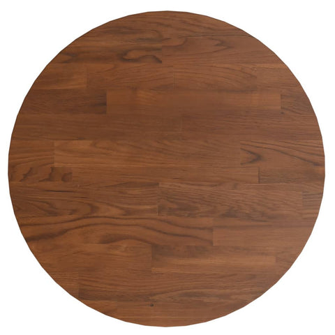 vidaXL Round Table Top Dark Brown Ø30x1.5 cm Treated Solid Wood Oak