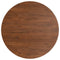 vidaXL Round Table Top Dark Brown Ø50x1.5 cm Treated Solid Wood Oak