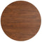vidaXL Round Table Top Dark Brown Ø70x1.5 cm Treated Solid Wood Oak
