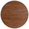 vidaXL Round Table Top Dark Brown Ø80x1.5 cm Treated Solid Wood Oak