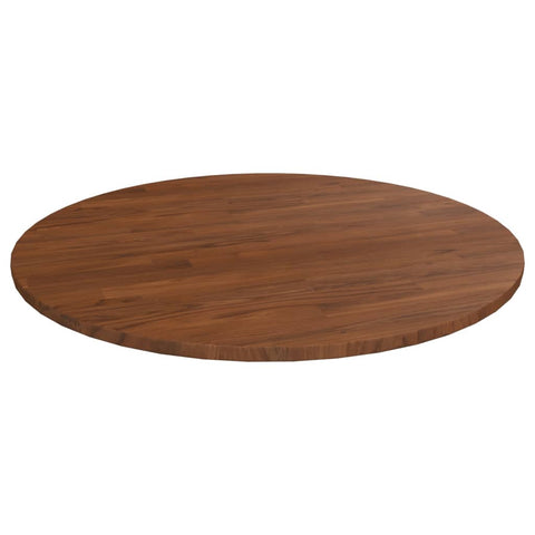 vidaXL Round Table Top Dark Brown Ø90x1.5 cm Treated Solid Wood Oak