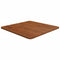 vidaXL Square Table Top Dark Brown 50x50x1.5cm Treated Solid Wood Oak