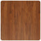 vidaXL Square Table Top Dark Brown 70x70x1.5cm Treated Solid Wood Oak