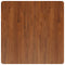 vidaXL Square Table Top Dark Brown 80x80x1.5cm Treated Solid Wood Oak