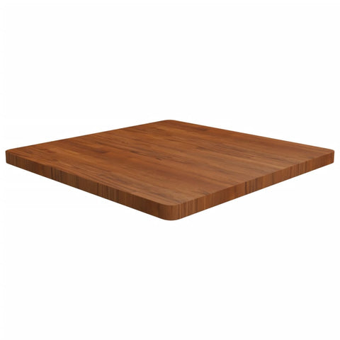 vidaXL Square Table Top Dark Brown 80x80x4cm Treated Solid Wood Oak