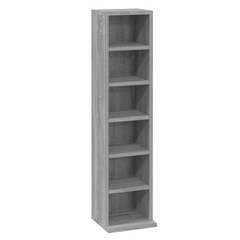 vidaXL CD Cabinet Grey Sonoma 21x20x88 cm Engineered Wood