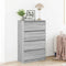 vidaXL Sideboard Grey Sonoma 60x35x98.5 cm Engineered Wood