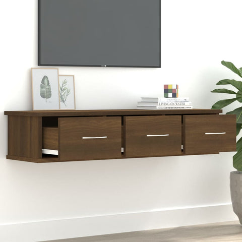 vidaXL Wall Cabinet Brown Oak 88x26x18.5 cm Engineered Wood