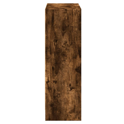 vidaXL Bookshelf Smoked Oak 60x24x76 cm Engineered Wood