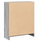 vidaXL Bookshelf Grey Sonoma 60x24x76 cm Engineered Wood