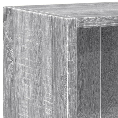 vidaXL Bookshelf Grey Sonoma 60x24x76 cm Engineered Wood
