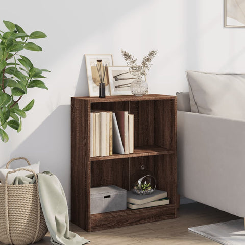 vidaXL Bookshelf Brown Oak 60x24x76 cm Engineered Wood