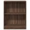 vidaXL Bookshelf Brown Oak 60x24x76 cm Engineered Wood
