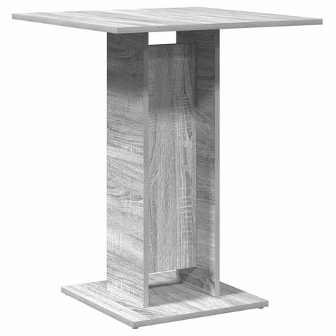 vidaXL Bistro Table Grey Sonoma 60x60x75 cm Engineered Wood