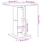 vidaXL Bistro Table Grey Sonoma 60x60x75 cm Engineered Wood