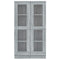 vidaXL Vitrine Cabinet Grey Sonoma 82.5x30.5x150 cm Engineered Wood
