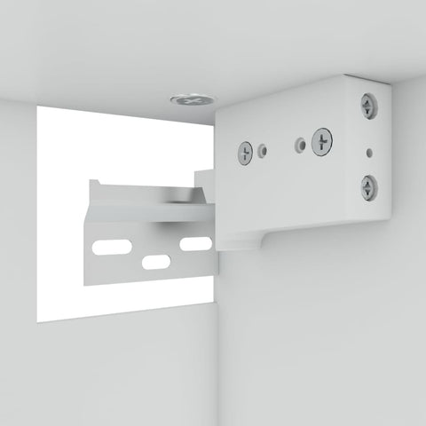 vidaXL Hanging Glass Cabinet Lyon Brown Oak 60x31x60 cm Engineered Wood