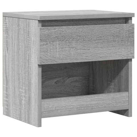 vidaXL Bedside Cabinet Grey Sonoma 40x30x39 cm Engineered Wood