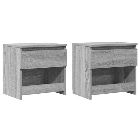vidaXL Bedside Cabinets 2 pcs Grey Sonoma 40x30x39 cm Engineered Wood