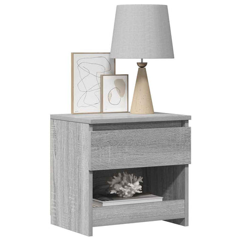 vidaXL Bedside Cabinets 2 pcs Grey Sonoma 40x30x39 cm Engineered Wood