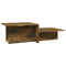 vidaXL Coffee Table Smoked Oak 111.5x50x33 cm Engineered Wood