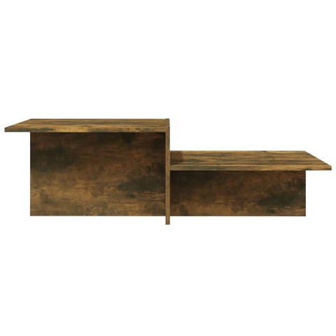 vidaXL Coffee Table Smoked Oak 111.5x50x33 cm Engineered Wood