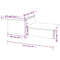 vidaXL Coffee Table Grey Sonoma 111.5x50x33 cm Engineered Wood