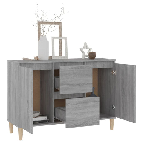 vidaXL Sideboard Grey Sonoma 103.5x35x70 cm Engineered Wood