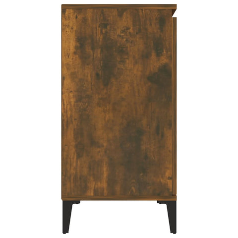 vidaXL Sideboard Smoked Oak 102x35x70 cm Engineered Wood