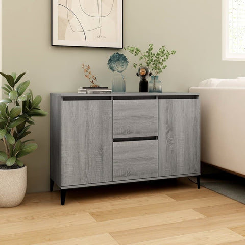 vidaXL Sideboard Grey Sonoma 104x35x70 cm Engineered Wood