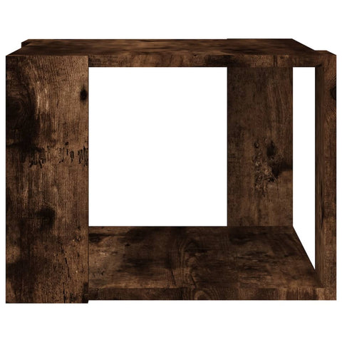 vidaXL Coffee Table Smoked Oak 40x40x30 cm Engineered Wood