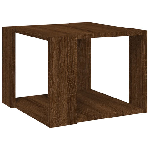 vidaXL Coffee Table Brown Oak 40x40x30 cm Engineered Wood