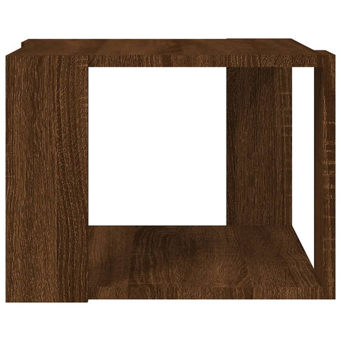 vidaXL Coffee Table Brown Oak 40x40x30 cm Engineered Wood