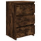 vidaXL Bed Cabinet Smoked Oak 40x35x62.5 cm Engineered Wood