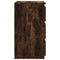 vidaXL Bed Cabinet Smoked Oak 40x35x62.5 cm Engineered Wood