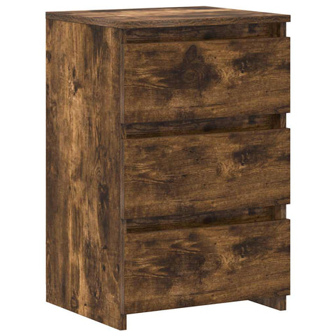 vidaXL Bed Cabinets 2 pcs Smoked Oak 40x35x62.5 cm Engineered Wood