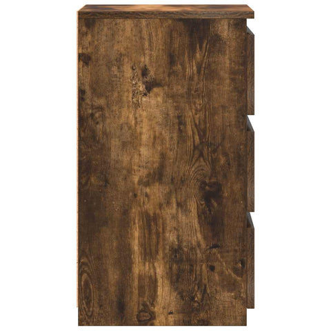 vidaXL Bed Cabinets 2 pcs Smoked Oak 40x35x62.5 cm Engineered Wood