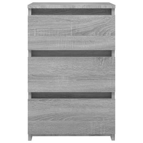 vidaXL Bed Cabinet Grey Sonoma 40x35x62.5 cm Engineered Wood