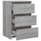 vidaXL Bed Cabinets 2 pcs Grey Sonoma 40x35x62.5 cm Engineered Wood