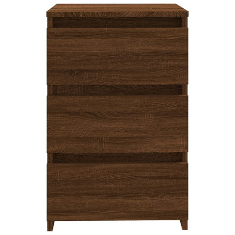 vidaXL Bed Cabinet Brown Oak 40x35x62.5 cm Engineered Wood