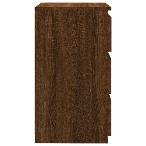 vidaXL Bed Cabinet Brown Oak 40x35x62.5 cm Engineered Wood