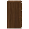 vidaXL Bed Cabinet Brown Oak 40x35x62.5 cm Engineered Wood