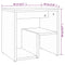 vidaXL Bed Cabinet Smoked Oak 40x30x40 cm Engineered Wood