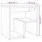 vidaXL Bed Cabinets 2 pcs Smoked Oak 40x30x40 cm Engineered Wood