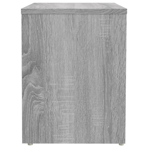 vidaXL Bed Cabinet Grey Sonoma 40x30x40 cm Engineered Wood