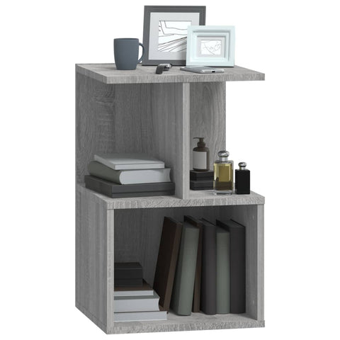 vidaXL Bedside Cabinet Grey Sonoma 35x35x55 cm Engineered Wood
