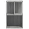 vidaXL Bedside Cabinet Grey Sonoma 35x35x55 cm Engineered Wood