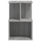 vidaXL Bedside Cabinets 2 pcs Grey Sonoma 35x35x55 cm Engineered Wood