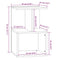 vidaXL Bedside Cabinets 2 pcs Grey Sonoma 35x35x55 cm Engineered Wood